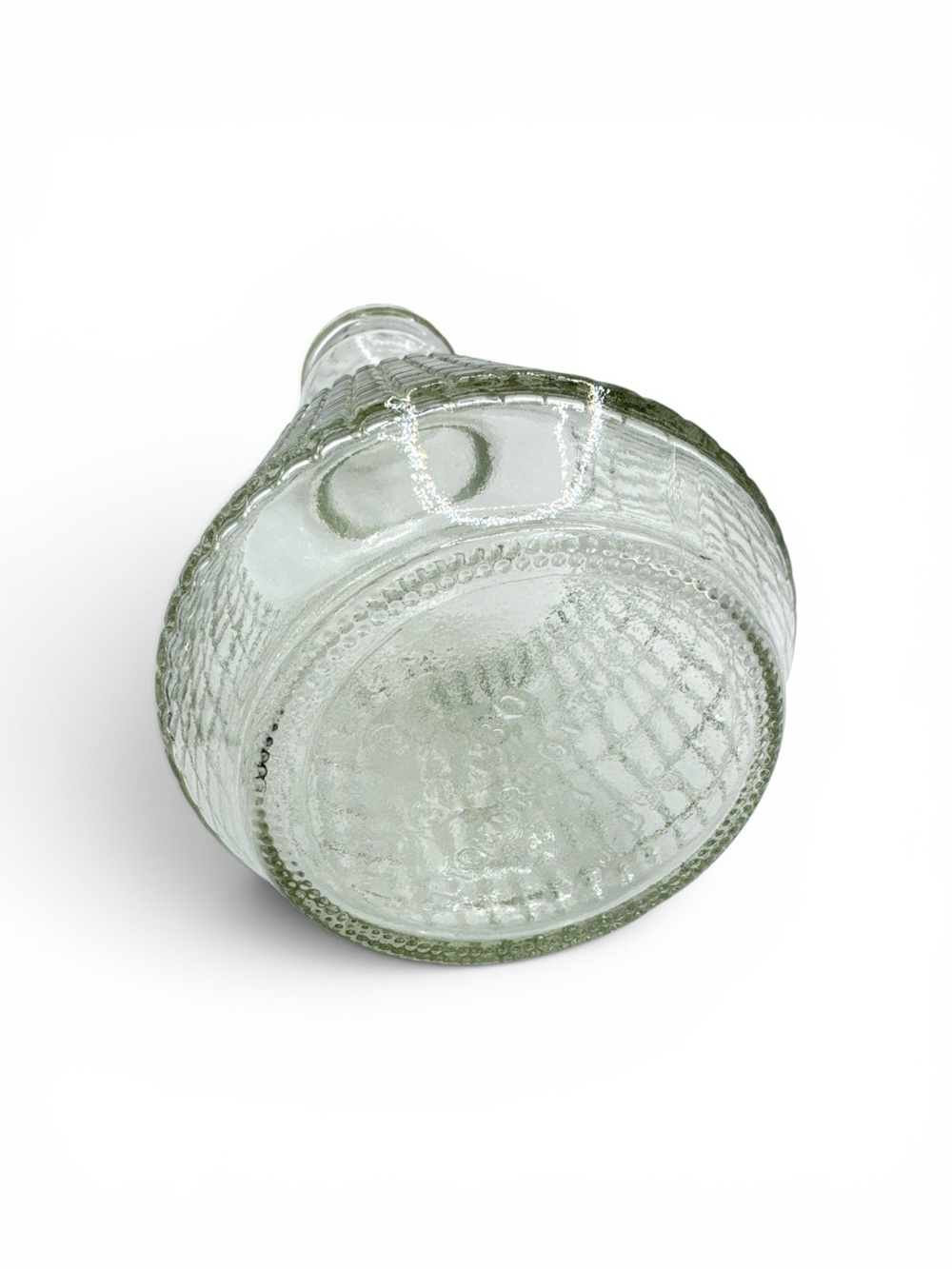 Vintage 1930s Art Deco Crystal Decanter Round Body Crystal Bottle 10” - Picture 4 of 4